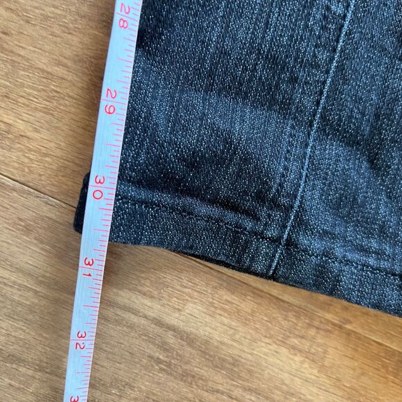 D&Co Denim & Company Jeans Size 18W "How Smooth" Straight Leg Black Pull On - Picture 8 of 8